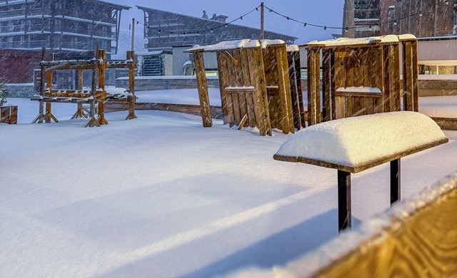 Fresh snow at Les Arcs in France. @AB Tourisme.